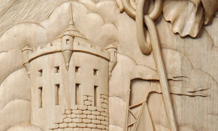Азовская крепость - художественная резьба по дереву